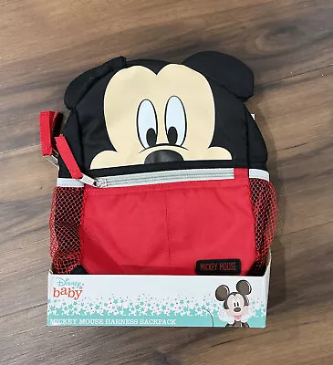 Disney Baby Mickey Mouse Red Black Harness Backpack • $28.99