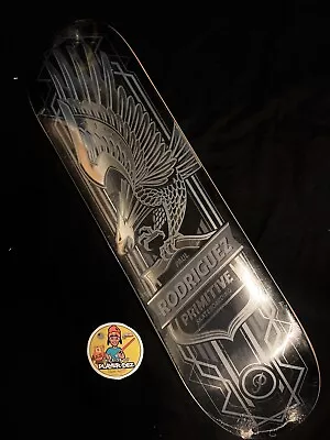 RARE Paul Rodriguez Eagle Black Silver Foil Prod Skateboard Deck PRIMITIVE • $239.19