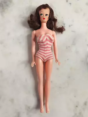 Vintage Barbie Clone Uneeda Brunette Brown Hair Swirl Doll Premier 1960s READ  • $27.97