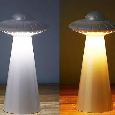 £14.89 • Buy Table Lamp LED Night Light USB Rechargeable Desk Lamp Dimmable Creative UFO