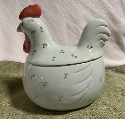 Vintage OTAGIRI Calico Chicken Cookie Jar Farmhouse Ceramic • $24.50