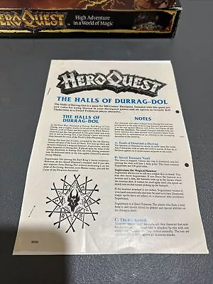 Hero Quest The Halls Of Durrag-dol White Dwarf 30 And 31 • $4.99