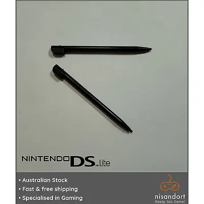 2x Nintendo DS Lite Stylus Black 🕹 (USG-004) - Free Post - Aust Seller • $4.95