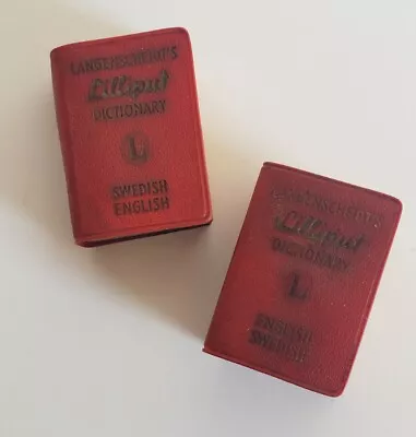 Langenscheidts Lilliput English Swedish Dictionary Miniature Small Tiny Book • $24.99