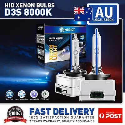 D3S 35W Car Headlight Xenon Standard Vision HID Bulb Lamp 8000K AU • $47.29