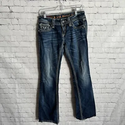 $38.25 • Buy Rock Revivals Alanis Boot Womens Size 30 Low Rise Denim Jeans