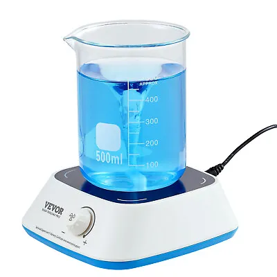 VEVOR Magnetic Stirrer Stir Plate Kit 0-2000 RPM Adjustable Speed Max 3000mL • $29.99