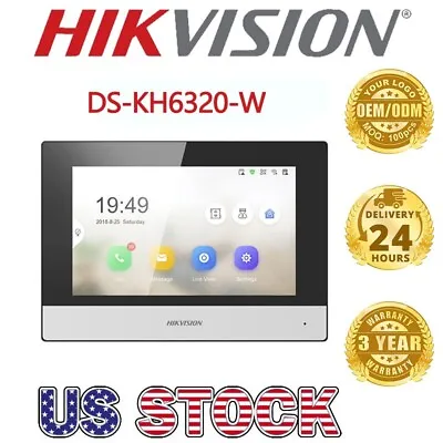 Hikvision 7“ Based Video Door Phone/Bell Network Indoor Station DS-KH6320-WTE1 • $123.99