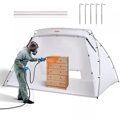 VEVOR Spray Paint Shelter Spray Paint Tent 10x7x6ft Portable Paint Booth DIY • $44.99