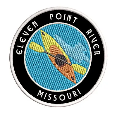 Eleven Point River Missouri Kayak Patch Embroidered Iron-On Applique Rafting • $5.50