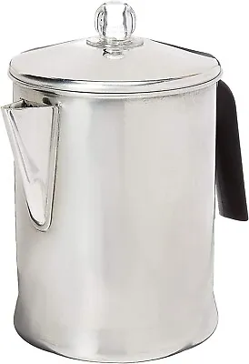 Heavy Duty Stove Top Percolator Coffee Pot Maker Aluminum Steel 9-Cup. 3-Day • $29.86