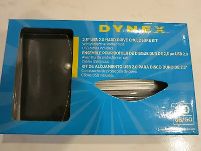 Dynex 80GB External (USB 2.5) Hard Drive Model DX-HDEN20 Open Box • $6.48