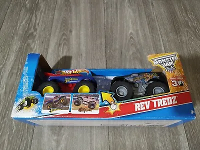 Hot Wheels Monster Jam Rev Tredz 2-Pack Superman & Outlaw  • $16.99