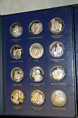 36 Pc Set The Legacy Of John Fitzgerald Kennedy Silver Proof Medals Lincoln Mint • $1200