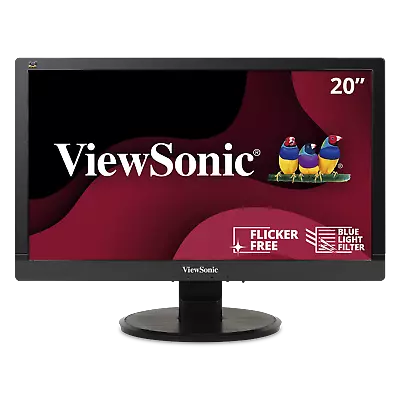 ViewSonic VA2055SM 20  1080p LED Monitor With VGA DVI Enhanced Viewing Comfort • $79.99