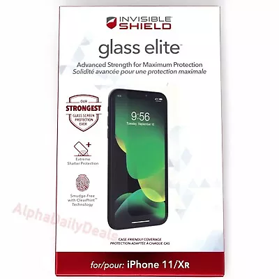 $9.99 • Buy ZAGG IPhone XR 11 Tempered Glass Clear Screen Protector