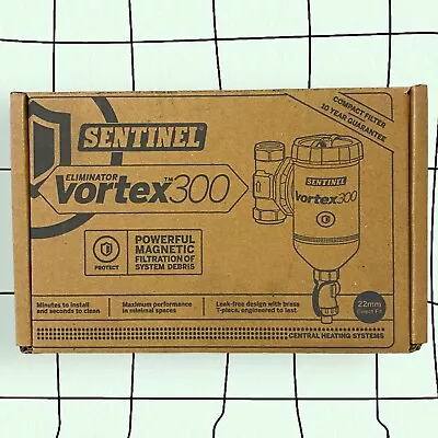 Sentinel Eliminator Vortex300 Compact Magnetic Heating Filter 22mm Direct Fit • £79.99