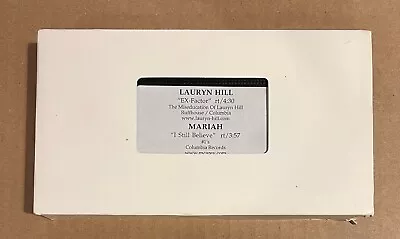 Mariah Carey / Lauryn Hill RARE Promo VHS Video Singles Compilation '99 • $20