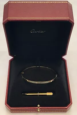 Cartier Love Bracelet 18k 750 Yellow Gold Box  - Size 19 • $4400