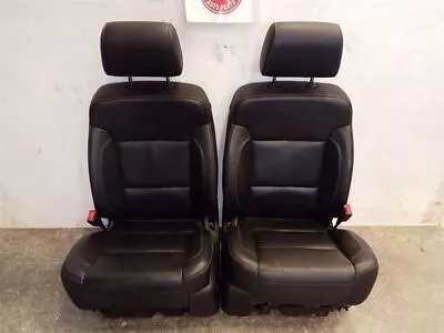 Dual Power Heated Black Leather Front Seats From 2015 Silverado 2500 10364116 • $1099.69