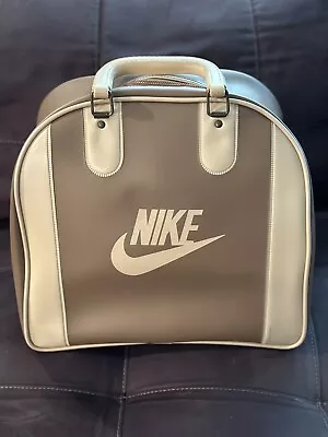 Vintage Nike Bowling Ball Bag 1980s Great Cond Brown & Tan • $48.99