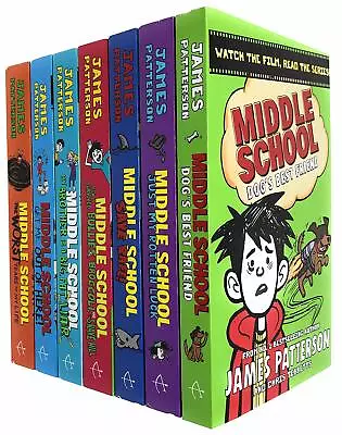 Middle School 7 Books Collection Set By James Patterson (Dogs Best FriendJust M • £14.80