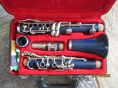 Blue Color Clarinet With Case Silver Keys Bb • $72