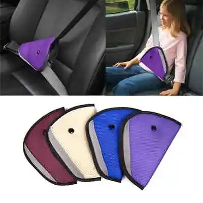 Child Car Seat Belt Pad Safety Shoulder Harness Adjuster Kids Comfort Cover Clip • £2.99