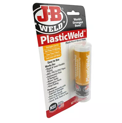 JB Weld PlasticWeld Plastic Repair Epoxy Putty Stick J-B Weld Plastic Weld #8237 • $26.55