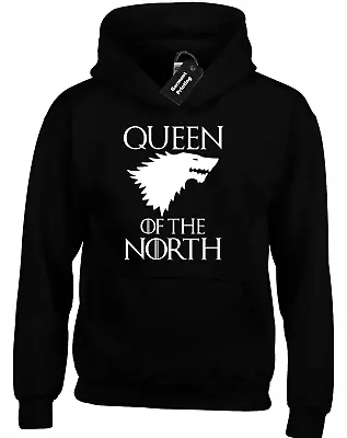 Queen Of The North Hoody Hoodie Game Of Sansa Jon Khaleesi Snow Thrones Dragon • £16.99