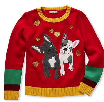 NWT 6 6x Frenchie Bulldog Boston Terrier Dog Sweater Christmas Holiday Our Time • £23.44