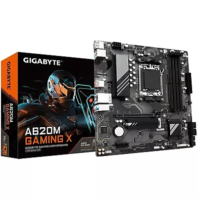 Gigabyte A620M GAMING X DDR5 Motherboard AMD Socket AM5 1x PCIe 4.0 X16 1x PC • £144.99