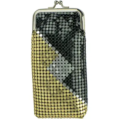 Black/Gold/Silver Soft 4mm Metallic Mesh Cigarette Case Purse • $16.99