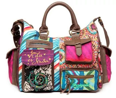 Desigual Women's Multi Pockets Floral Printing Handbag /Shoulder Bag BNWT • $95