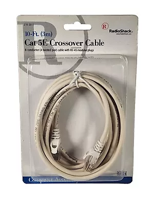 NEW RadioShack 287-2011 10ft CAT 5E Crossover Cable 8-Conductor Cable WRJ45 Plug • $4.99