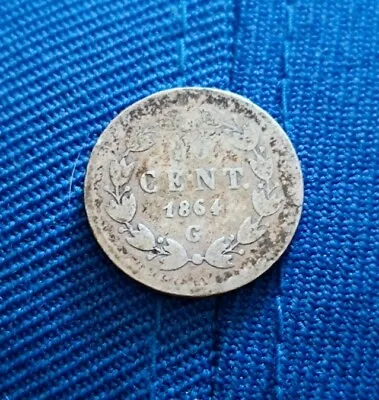 Mexico Empire Of Maximilian 10 Centavos Silver 1864-g Scarce • $99.98