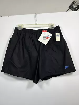 Vintage Speedo Swim Trunks Running Shorts Mesh Lined Men’s Size M Black • $39.99