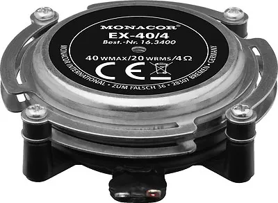 Monacor EX-40/4 Audio-Exciter/Resonatoren 20 W 8 Ω 4) Or • $59.14