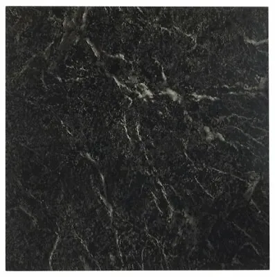 Vinyl Floor Tiles Peel And Stick Marble Black White Vein Tile Flooring 20 Pieces • $17.04