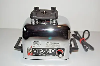 Vitamix 3600 Stainless Steel Blender Heavy Duty Motor Only Clean Tested Works • $34.57