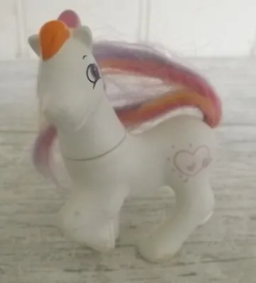 Vintage My Little Pony Mcdonalds Happy Meal Toy - White Rainbow - 1998 • £3.99