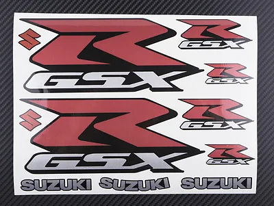GSXR Metallic Decal Sheet 11 Stickers Set Suzuki Gsx-r Heat Proof 600 750 1000 • $13.55