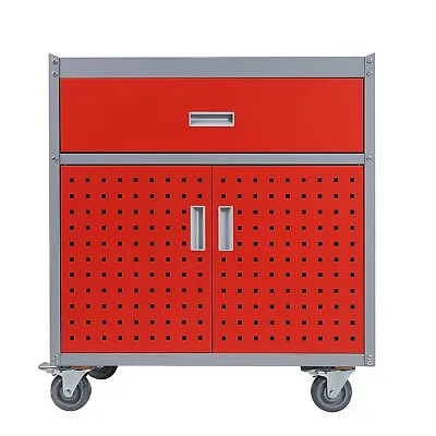 Tool Box Chest Cabinet On Wheels Metal Rolling Storage W/Drawer • $156.99