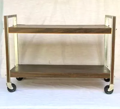 Mid Century Serving Rolling Serving Bar Cart • $79.99