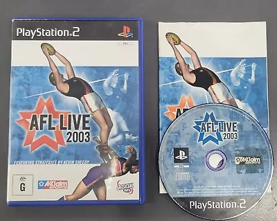 AFL Live 2003 PS2 • $8