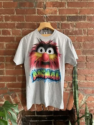 Vintage Y2K Animal Muppets Sesame Street Big Face T Shirt Single Stitch Size XL • $80