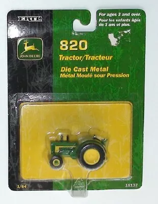 1956 John Deere 820 Tractor #36234 Diecast Scale 1/64 Ertl • $25.99