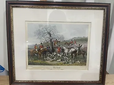 The Death - Woo __ Hoop - Vintage Color Engraving H. Alken - Fox Hunting Print • £30