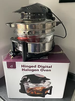 Andrew James 12l Digital Halogen Oven 1400W Accessories Airfryer Attachment • £31.21