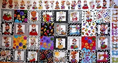 Loralie Designs Fabric Panel Sew Curious Sewing Lady Thread Button Precut Cotton • $8.49